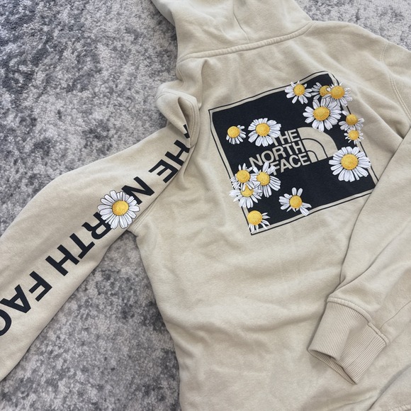 The North Face Tops - The North Face Daisy Beige Hoodie Sweatshirt Women's Medium